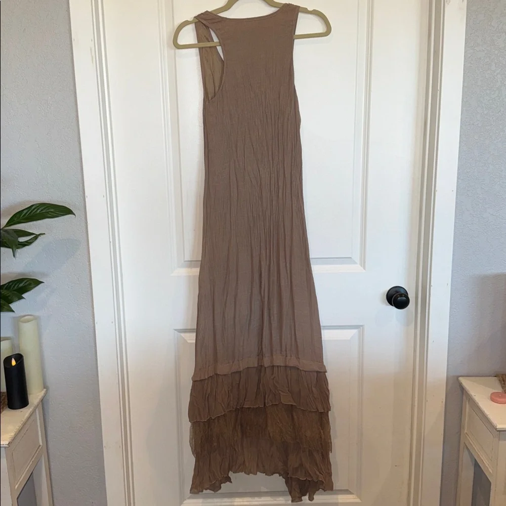 Boho Brown Maxi Dress - Picture 3 of 4